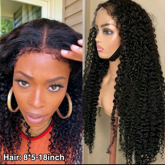 SUBELLA WIG 24 INCHES 4C EDGES KINKY CURLY HAIR 8X5 GLUELESS LACE 24 Inches - Picture 5 of 16